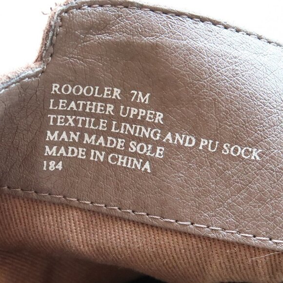 Steve Madden Roooler Beige Suede Leather Block Heel Ankle Boots / Booties Size 7 - Picture 8 of 15